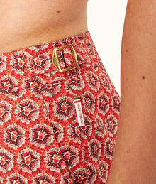 Bulldog Roseate Print Mid-Length Swim Shorts | Firestone