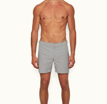 Bulldog Seglas Jacquard Mid-Length Swim Shorts | Cloud/Night Iris