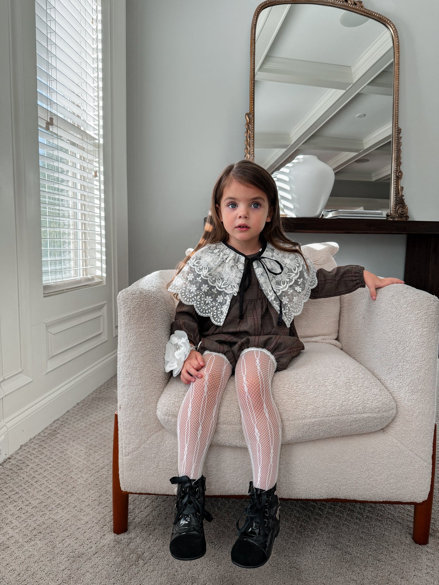 Unisex | Blair Estate Tweed Romper | Brown