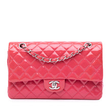 Chanel | Pre-Owned Medium Classic Patent Double Flap | Pink/Strawberry