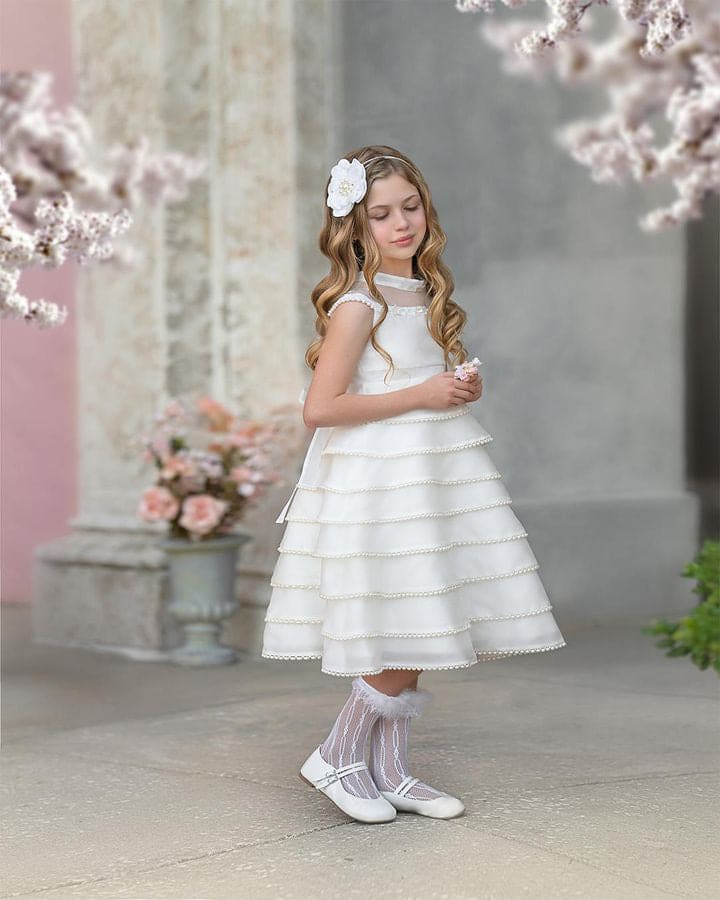 Girl | Pearl Ceremony Dress | White