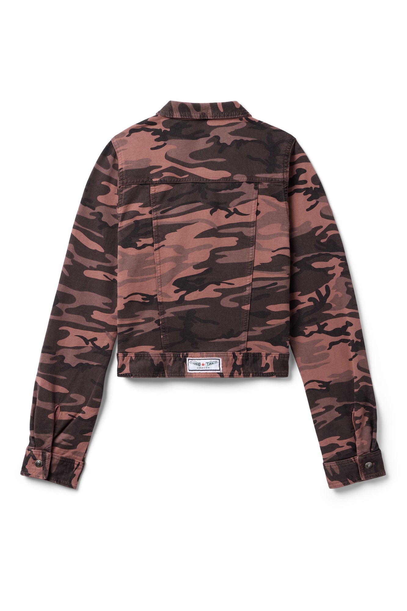 Women | Vintage Camo Fitted Jean Jacket | Camo/Sienna