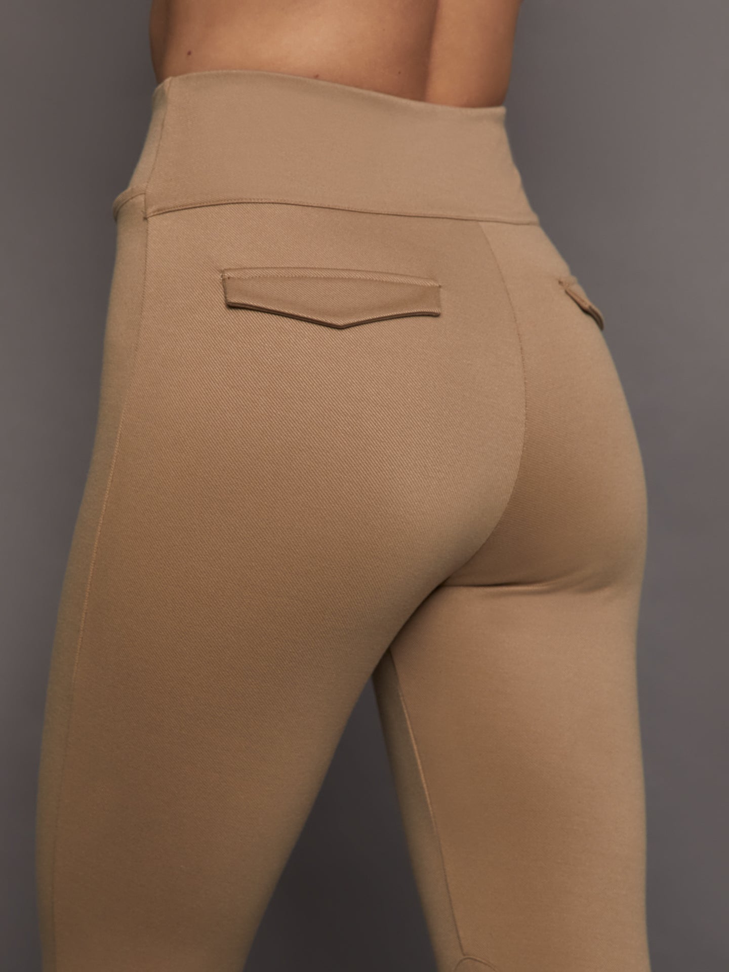 Stretch Twill Stirrup Legging | Khaki