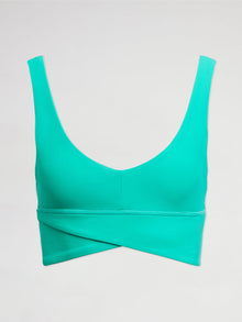 Wrap Sports bra in Melt | Green