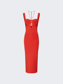 Women | Galvan | Kali Dress | Coral Orange