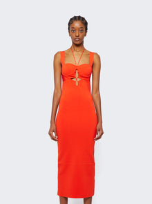 Women | Galvan | Kali Dress | Coral Orange
