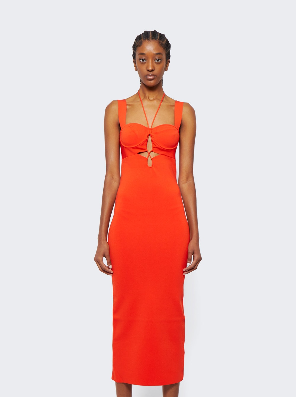 Women | Galvan | Kali Dress | Coral Orange