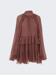 Chloé | Ruffled Dress Woodroose | Pink