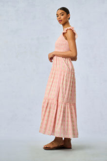 Chessie Heirloom Print Cotton Maxi Dress | Macaroon
