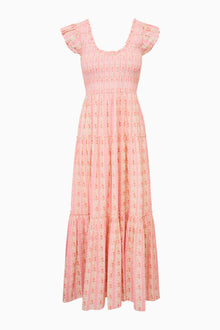 Chessie Heirloom Print Cotton Maxi Dress | Macaroon