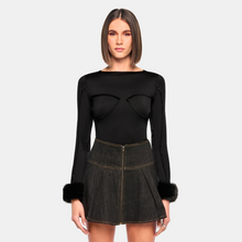 OW Collection Ciara Blouse | Black