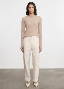 Cashmere New Classic L/S Crew | Khaki
