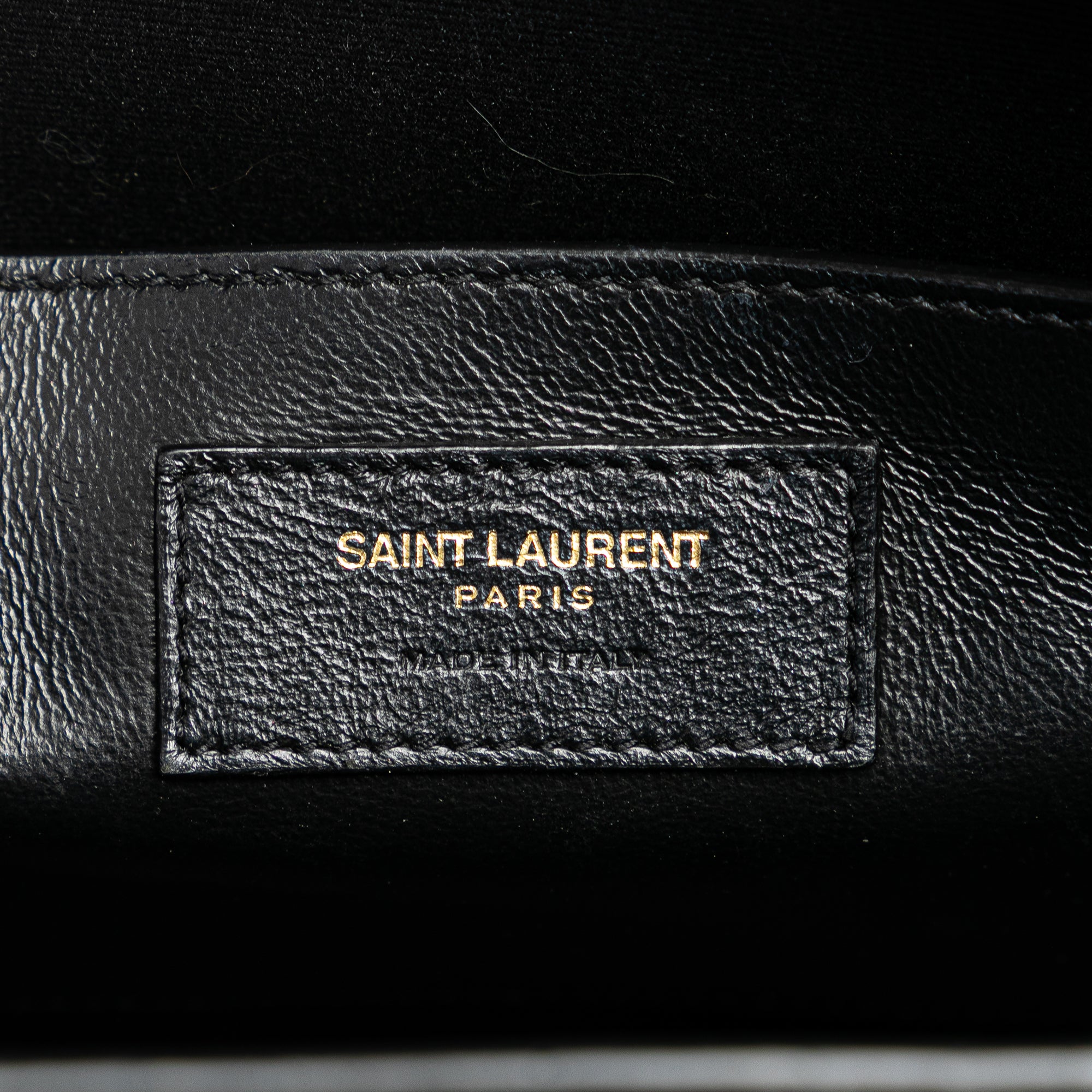 Saint Laurent | Pre-Owned Medium Leather Monogram Uptown Satchel | Gray