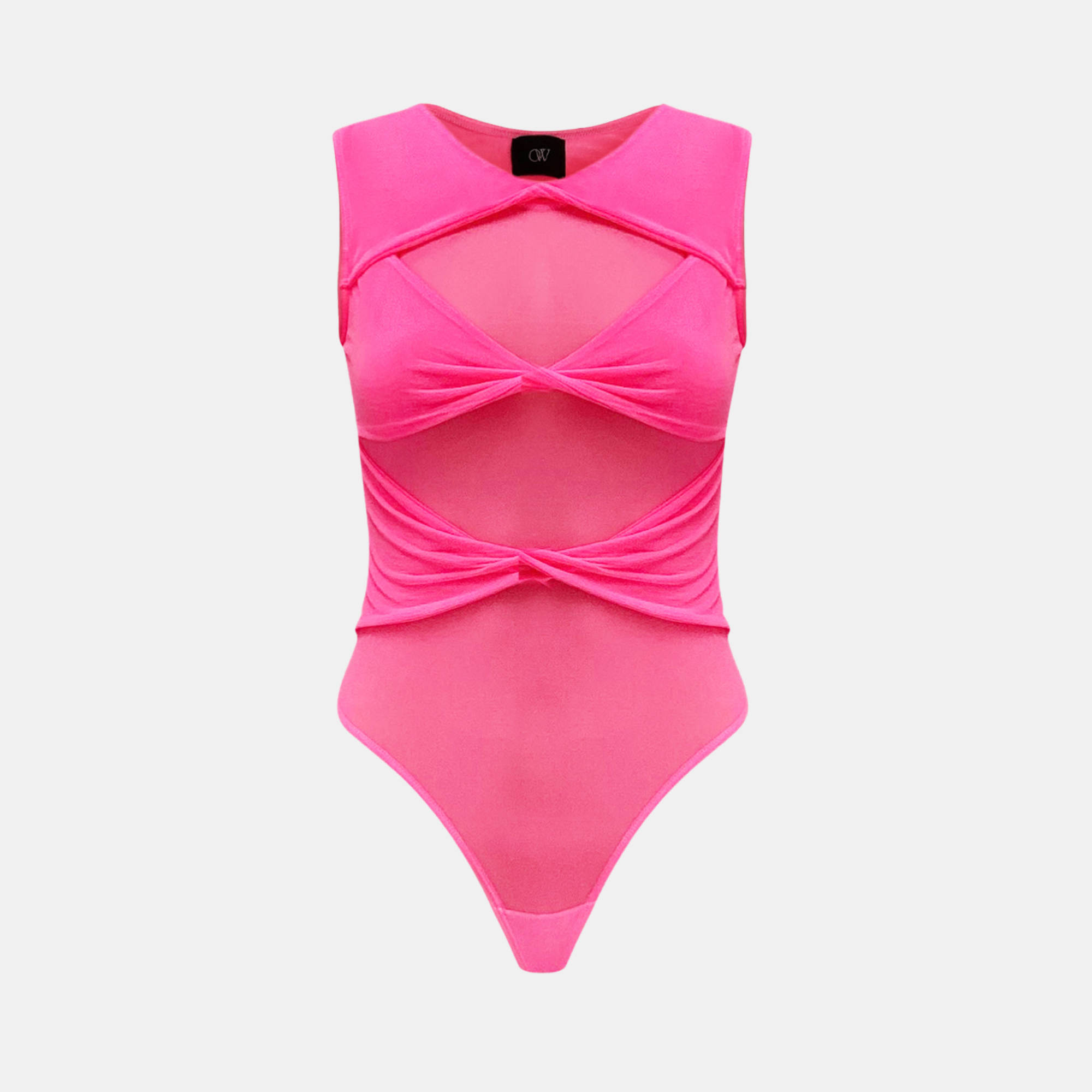 OW Collection Clara Sheer Bodysuit | Pink Dreams