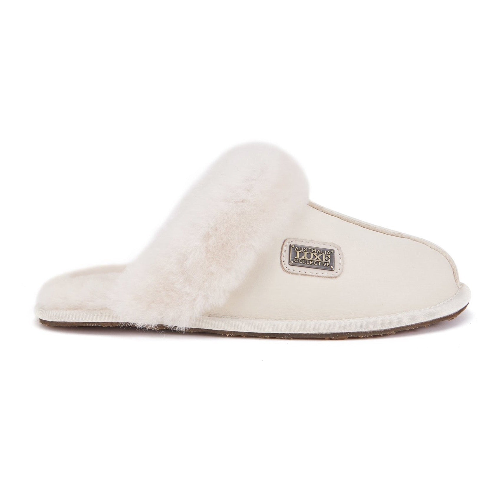 Women | Closed Mule | Satin Pale