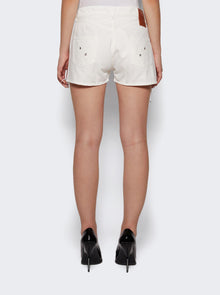Women | Ludovic De Saint Sernin | Double Laced Up Shorts White Optical