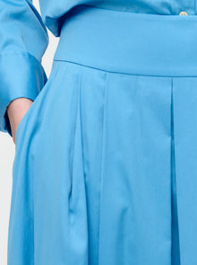 Consuela Pleated Full Skirt | Blue