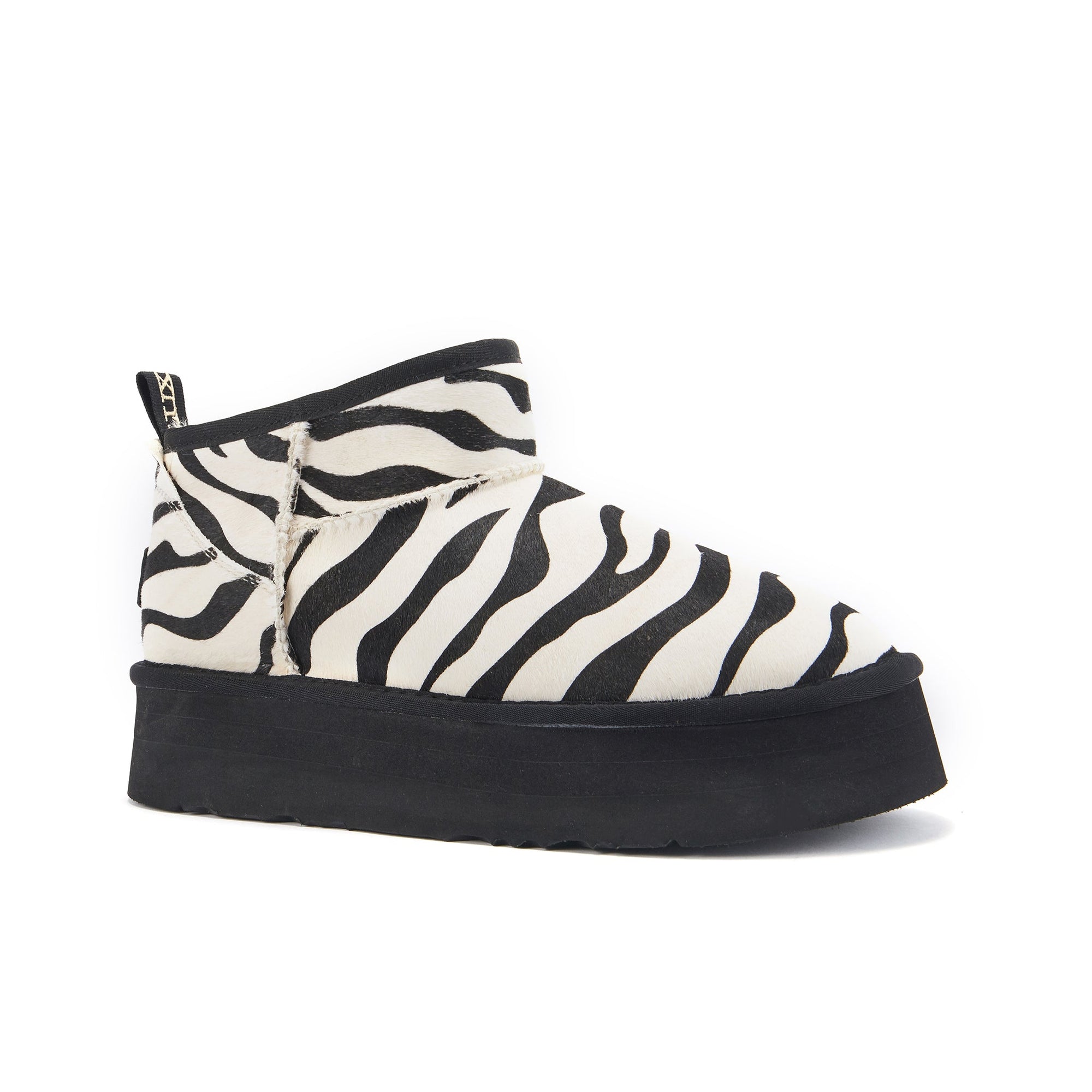 COSY ULTRA SHORT PLATFOAM BLACK ZEBRA - Australia Luxe Collective