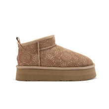 COSY ULTRA SHORT PLATFOAM EMBOSSED TAUPE - Australia Luxe Collective