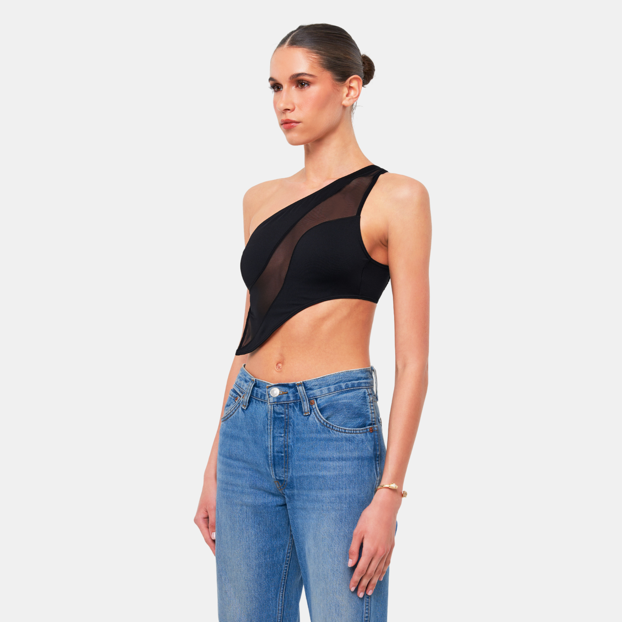 OW Collection Curve Top | Black