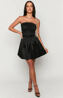 Call On Me Strapless Mini Dress | Black