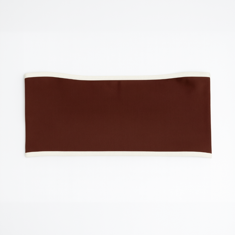 All Around Bandeau | Mocha w/ Ivory Contrast