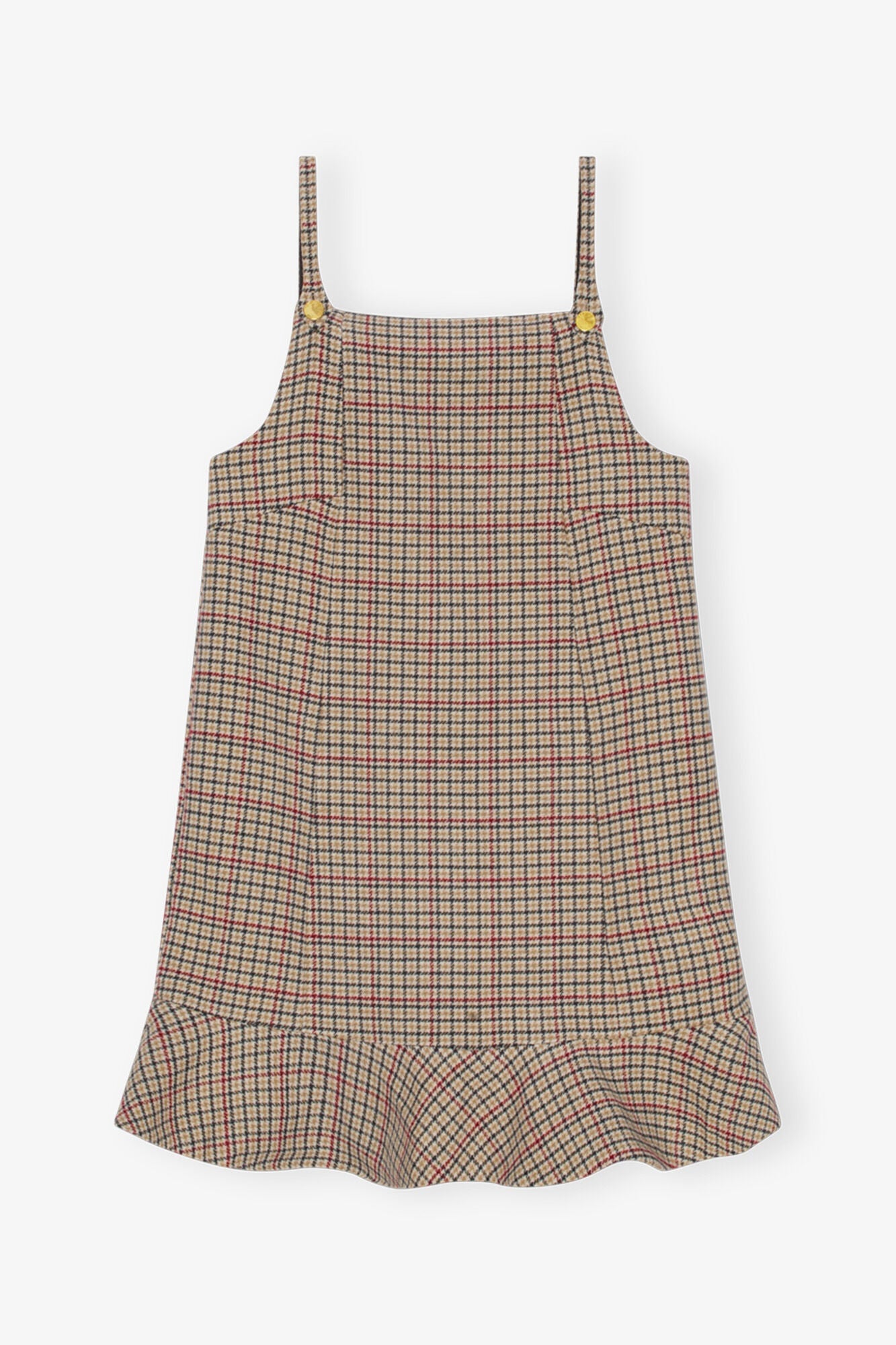 Check Mini Dress | Tiger's Eye
