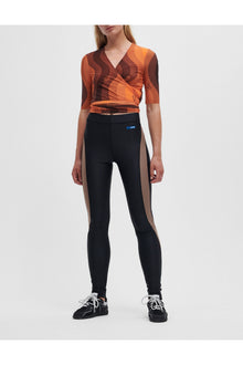 Colorblock Tech Leggings | Black