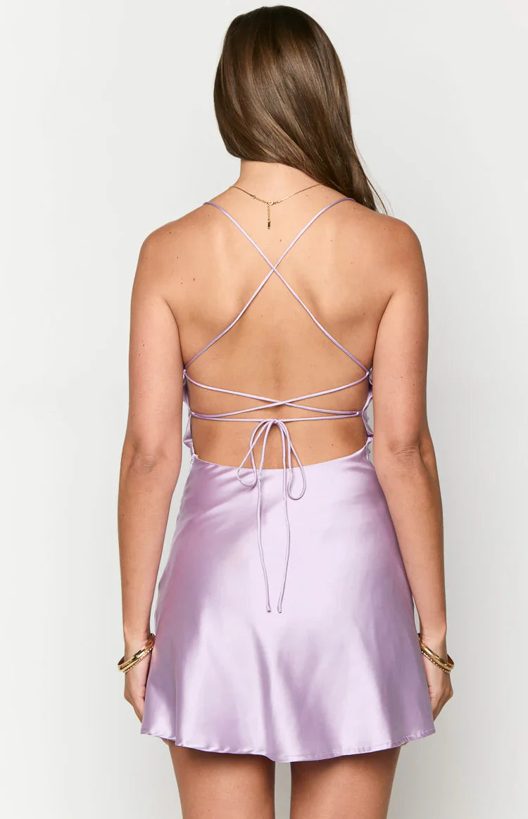 Come and Get It Party Dress | Lilac