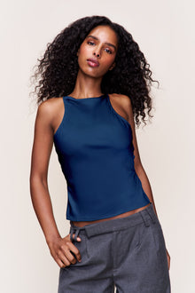 Womens | Regine Cowl Neck Top | Navy
