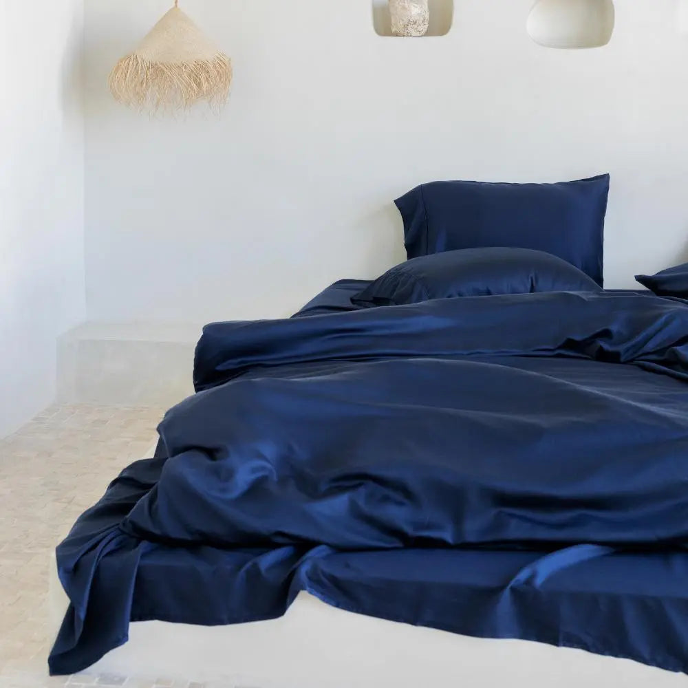 Signature Bamboo Sheet Set, Queen | Ocean Blue