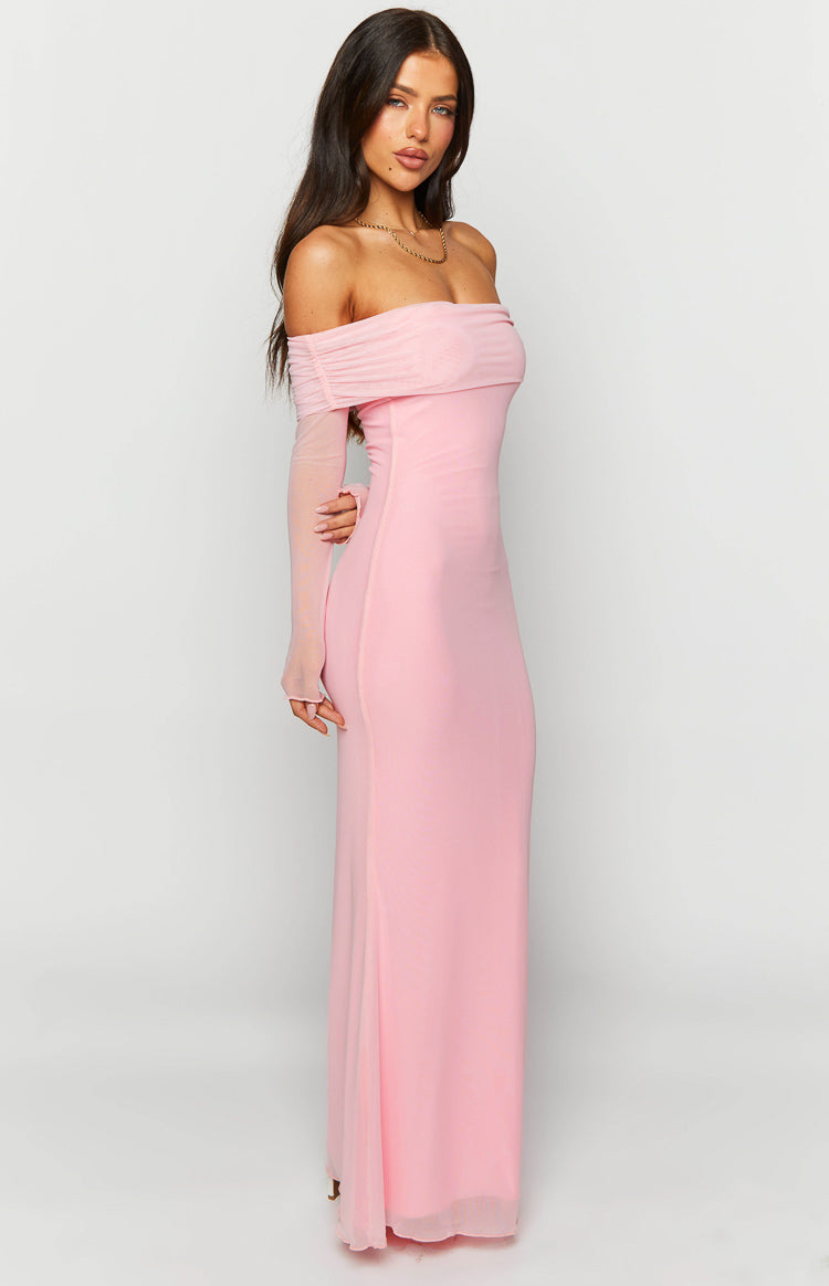 Coraline Long Sleeve Maxi Dress | Pink