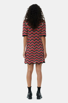Cotton Crochet Mini Dress | Racing Red