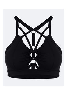 Criss Cross Front Top | Black