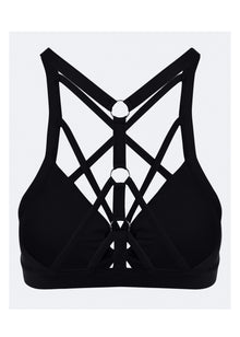 Criss Cross Front Top | Black