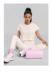 Cropped Cotton T-Shirt | Ivory