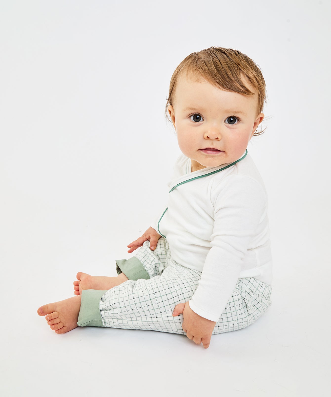 Kids Unisex | Crossbody One-Piece | White/Green