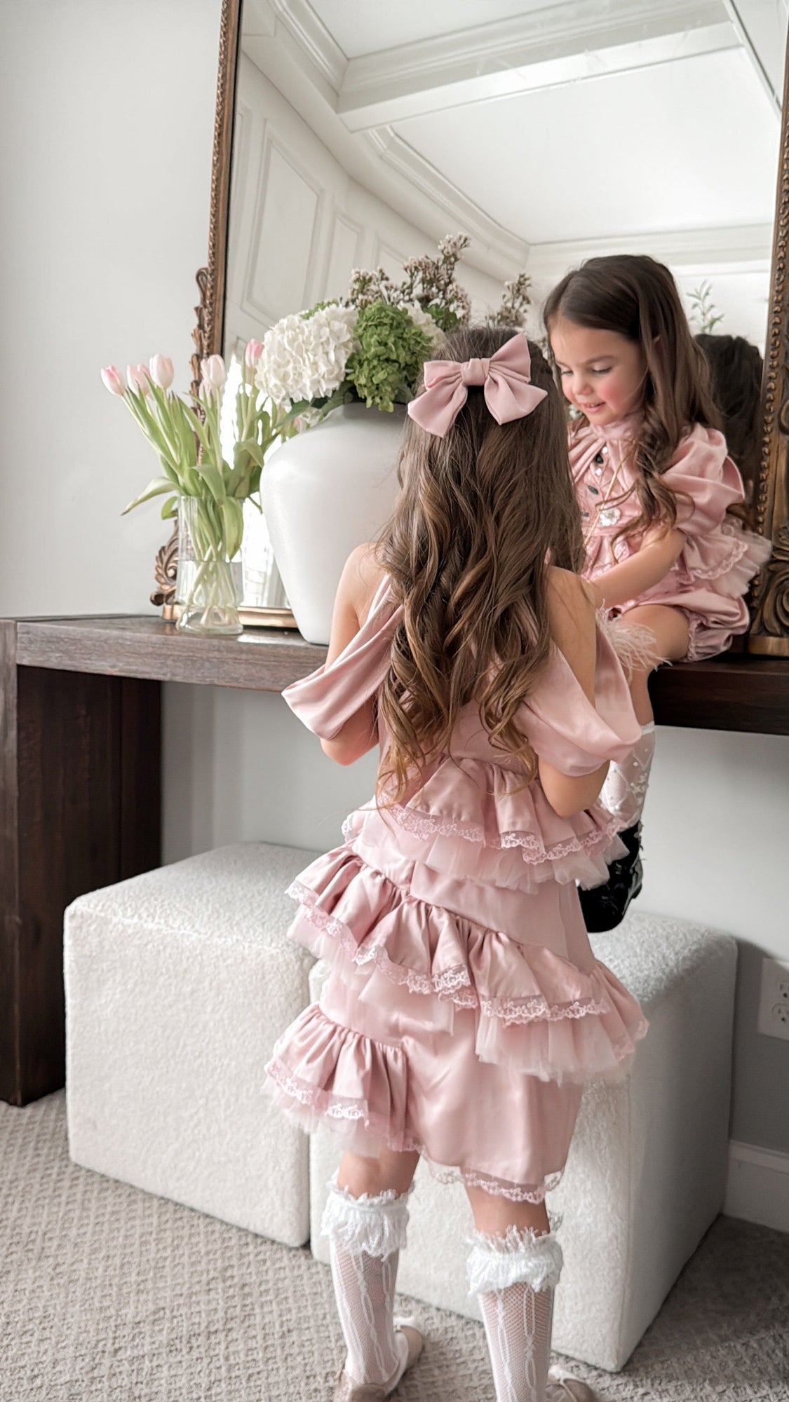Girl | Satin Ballerina Dress | Pink