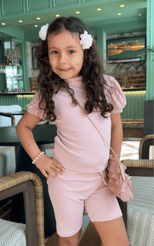 Girl | Cherry Blossom and Hair Clip | White x Pink