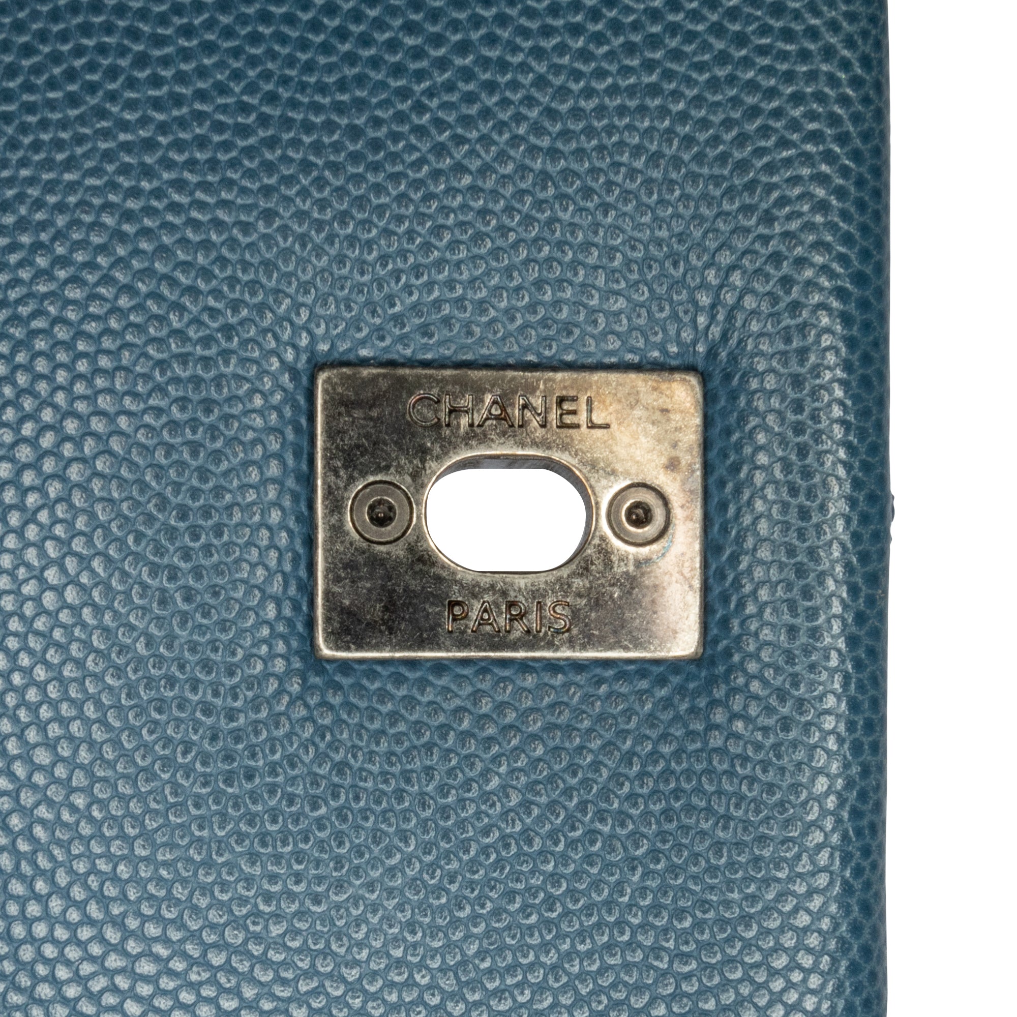 Chanel | Pre-Owned Large Caviar Coco Top Handle Bag - II | Blue/Navy