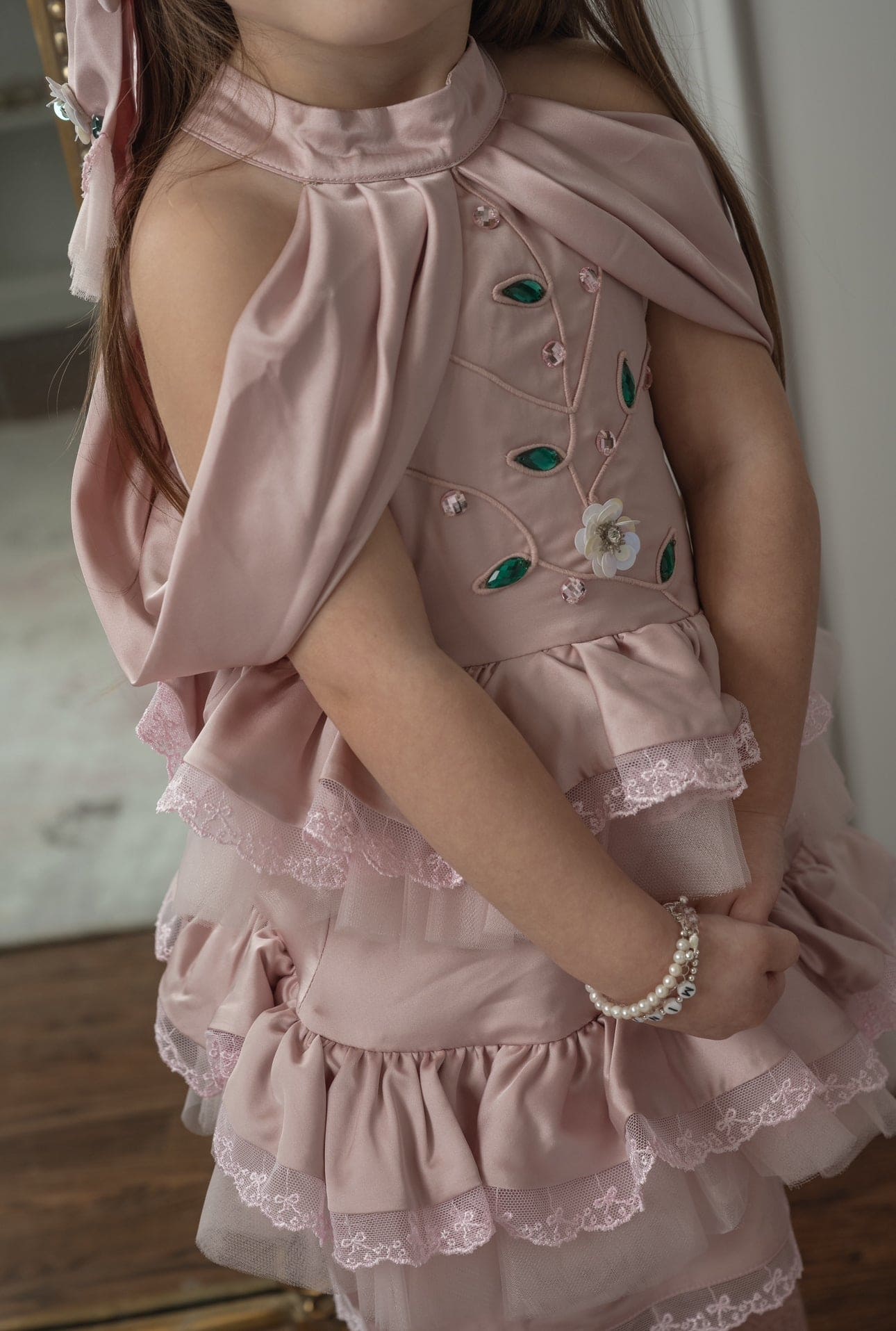 Girl | Satin Ballerina Dress | Pink