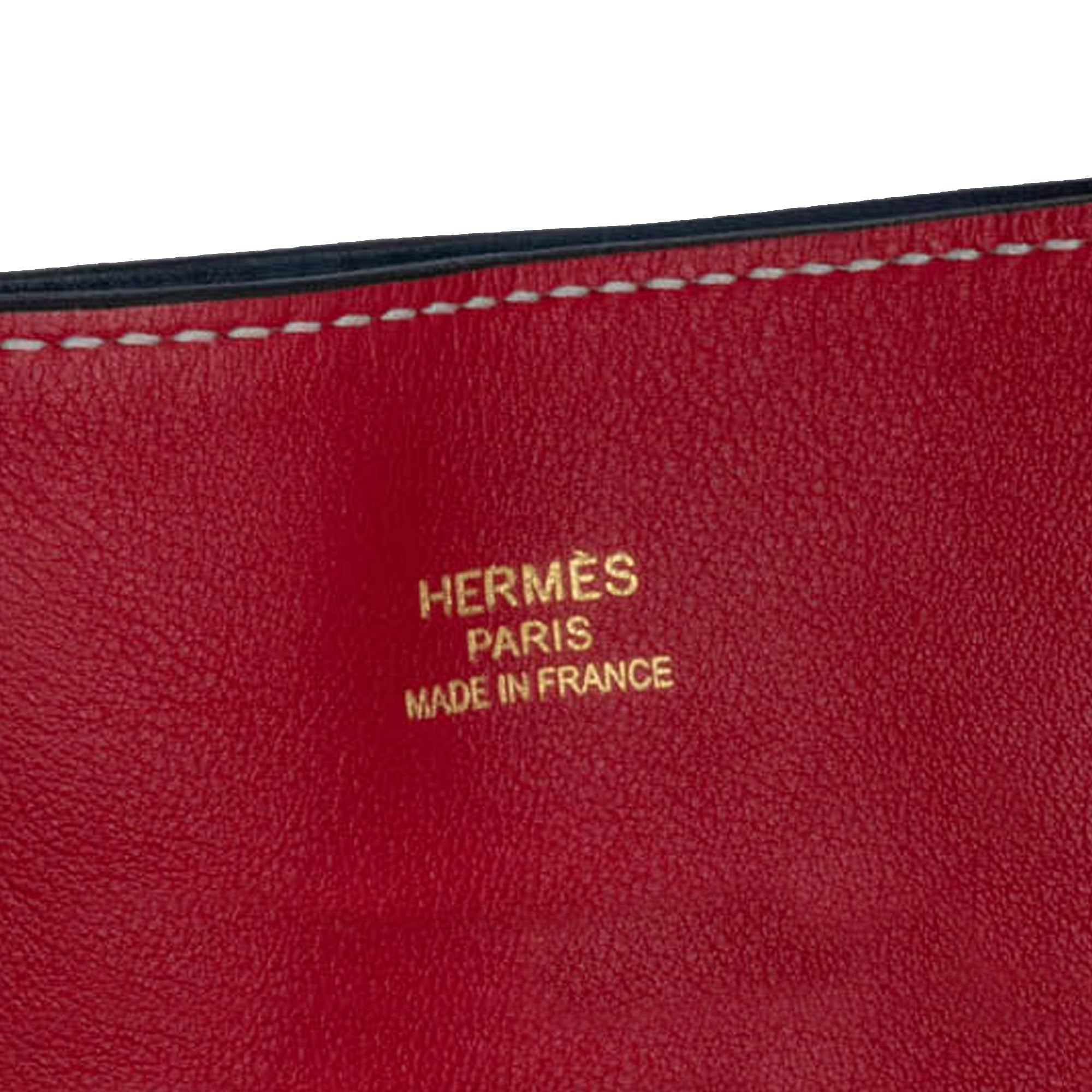 Hermes | Pre-Owned Clemence Double Sens 36 | RedBlue/Dark Blue