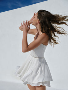 Dana Short Dress | White