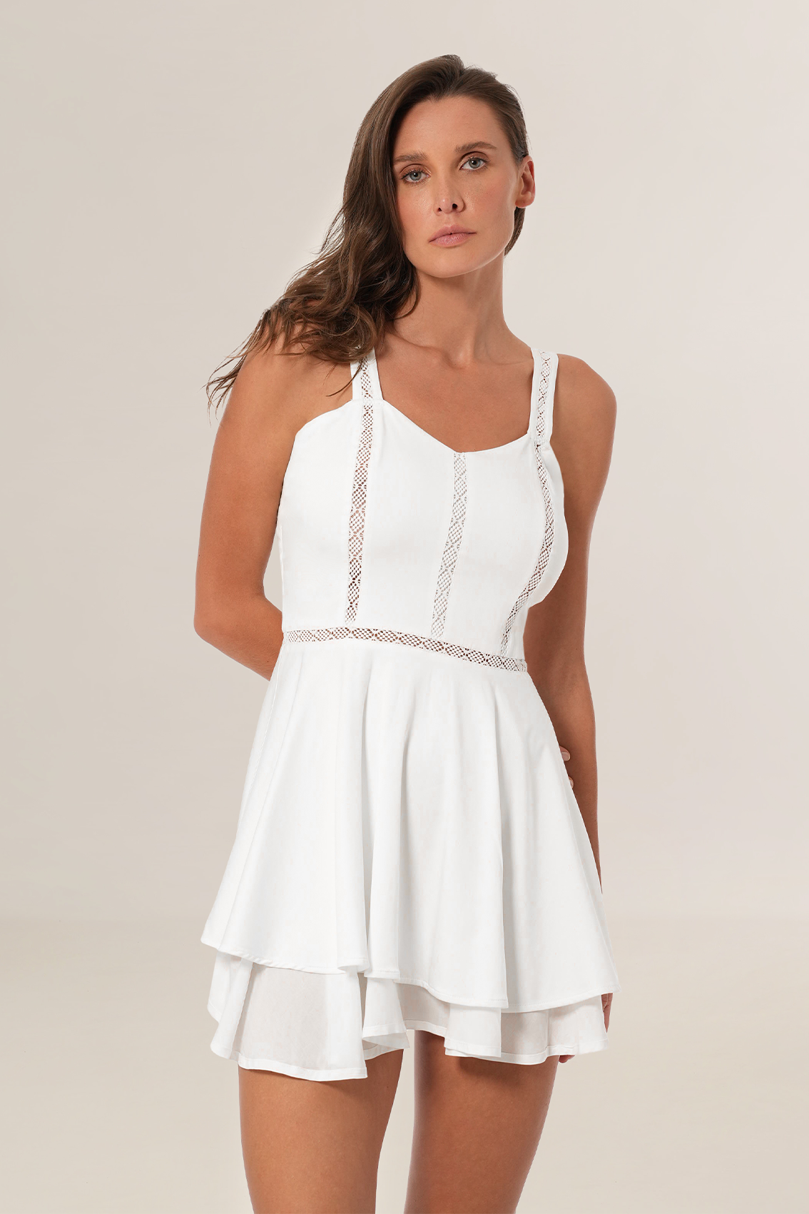 Dana Short Dress | White