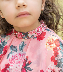 Girl | Flora Flower Print Dress | Pink