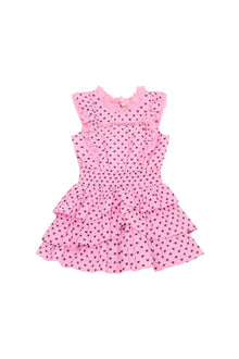 Girls Decker Cotton Bow Dress | Classic Pink