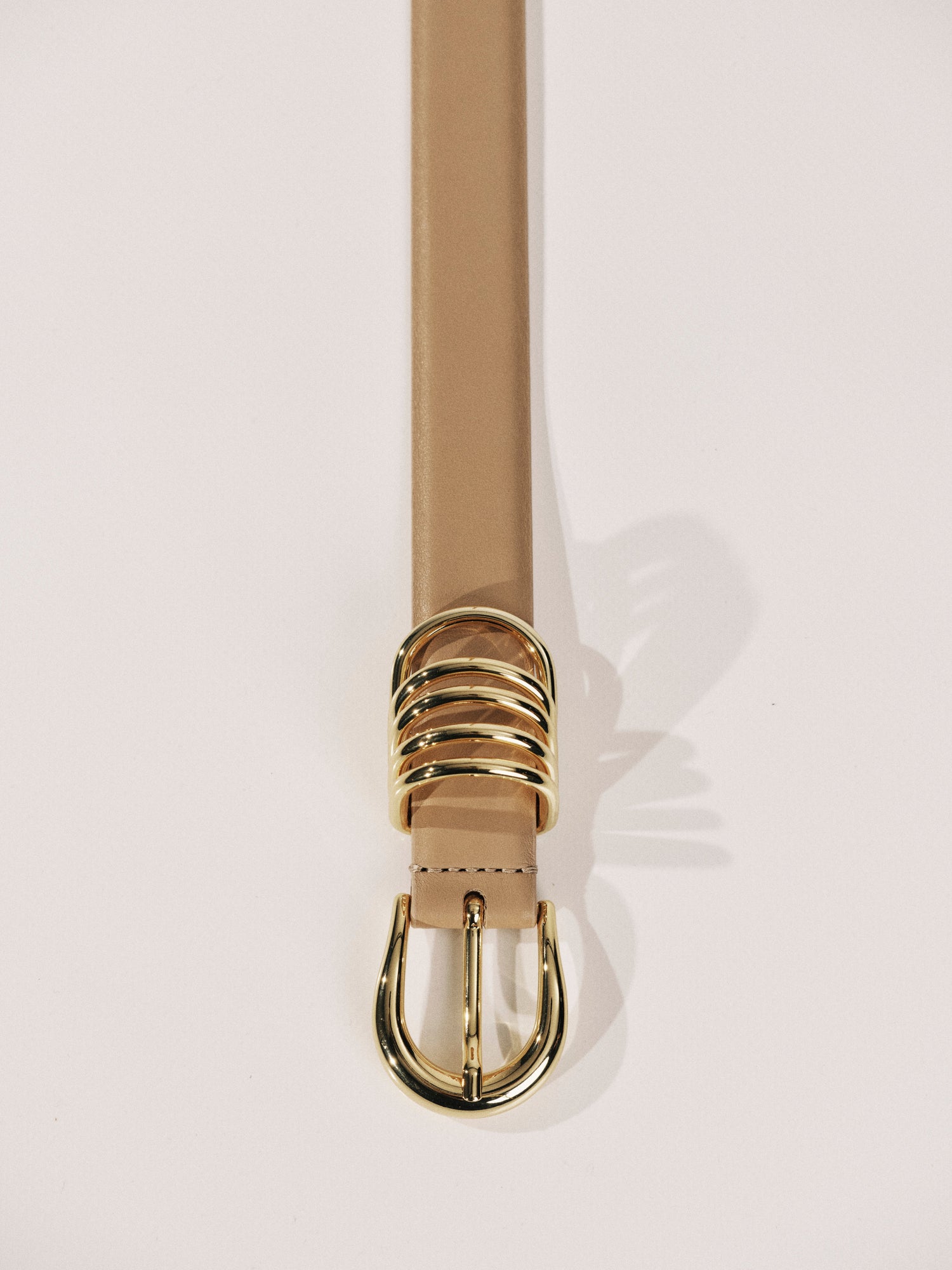 Hollyhock Belt | Cappuccino & 24K Gold