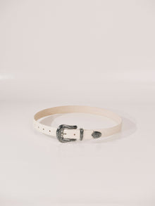 Western Belt | Ivory & Silver
