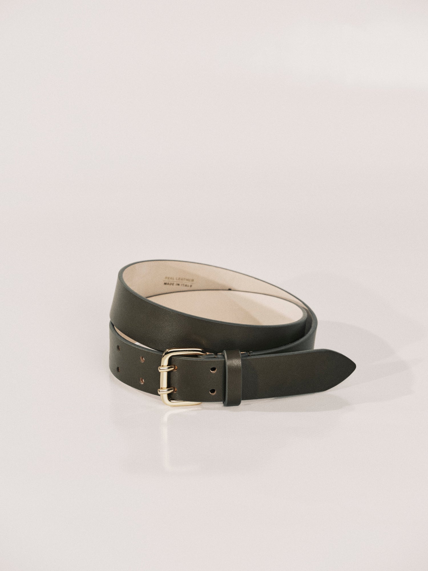 Mini Hutch Belt | Olive & 24K Gold