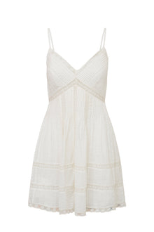 Docila Upcycled Cotton Mini Dress | White